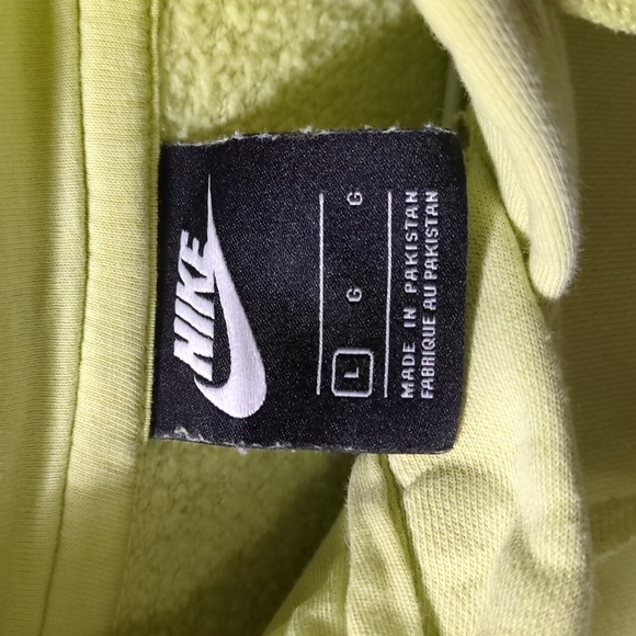 Pale Lime Green Nike Pullover Hoodie - Picture 3 of 7